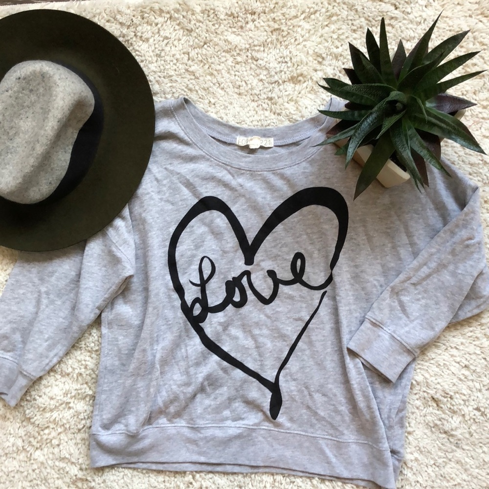 LOVE lightweight sweatshirt